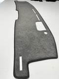 A gray custom fit dashboard cover mat for a Toyota UZS171 Crown vehicle, displayed on a white background.